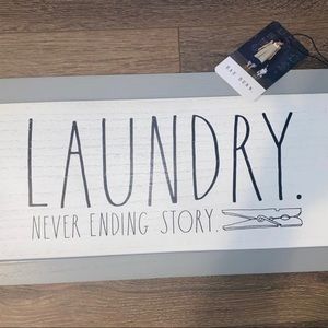 Brand new Rae Dunn laundry never ending story
sign